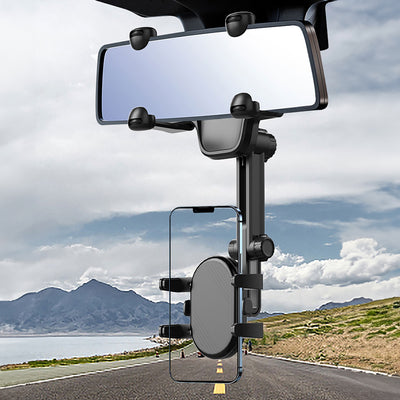 Car Phone Holder for Rearview Mirror - Black — Hurtel