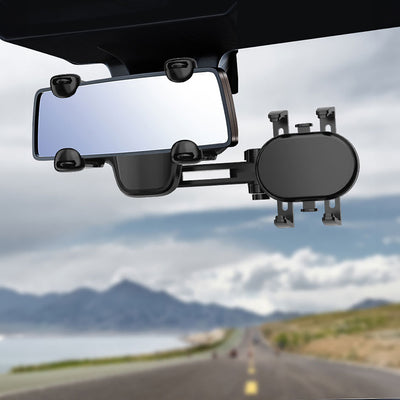 Car Phone Holder for Rearview Mirror - Black — Hurtel