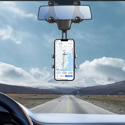 Car Phone Holder for Rearview Mirror - Black — Hurtel