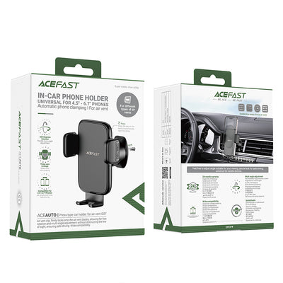 Acefast D27 Car Air Vent Phone Holder 4.5-6.7" - Black