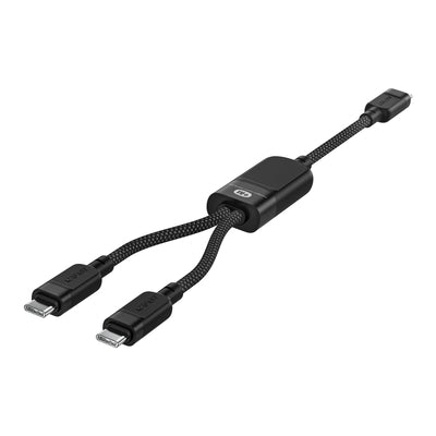 Acefast C5 USB-C - USB-C / USB-C 2in1 100W 480Mb/s cable - black