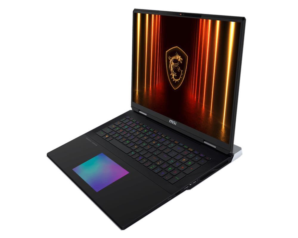 Notebook MSI Titan 18 HX AI A2XWJG CPU Core Ultra U9-285HX 2800 MHz 18" 3840x2400 RAM 64GB DDR5 6400 MHz SSD 6TB NVIDIA GeForce RTX 5090 24GB ENG Card Reader SD Express Windows 11 Pro Black 3.6 kg TITAN18HXAIA2XWJG-492NL