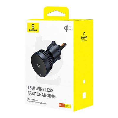 Baseus MagPro BS-CW04 Car Holder with Qi2.0 15W Inductive Charger for Air Vent - Black