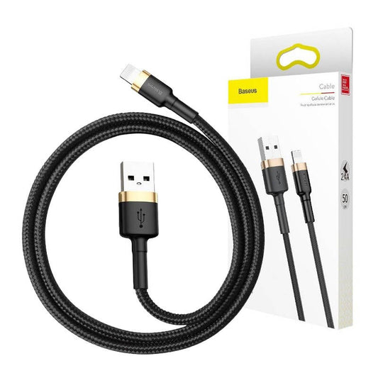 Baseus Cafule Cable USB Lightning 2A 3m (Gold+Black) - Product Image 1