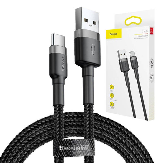 Baseus Cafule USB-C cable 2A 3m (Black+Gray) - Product Image 1