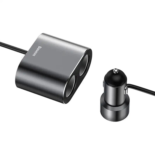 Baseus Lighter socket splitter 2xUSB 3,1A 100W (Black) - Product Image 2