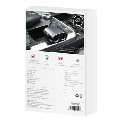 Baseus Lighter socket splitter 2xUSB 3,1A 100W (Black) - Product Image 7