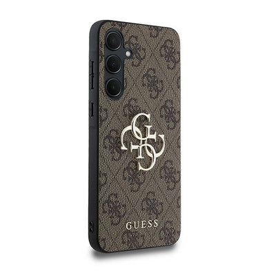 Guess 4G Big Metal Logo case for Samsung Galaxy A35 - brown