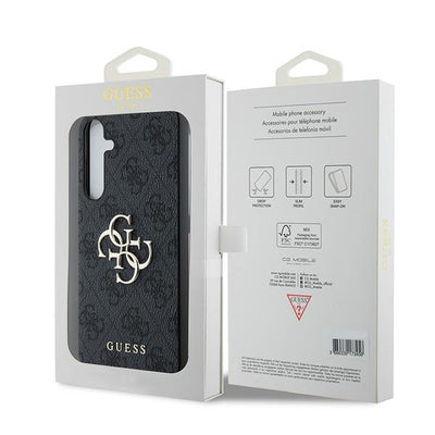 Guess 4G Big Metal Logo case for Samsung Galaxy A35 - black