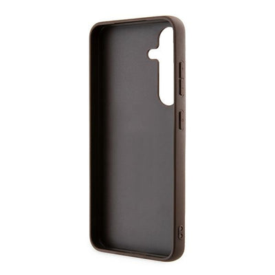 Guess 4G Metal Gold Logo case for Samsung Galaxy A35 - brown