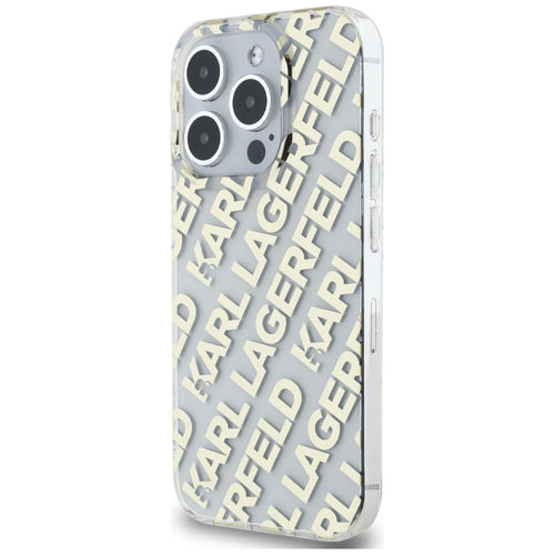 Karl Lagerfeld IML Fullover Logo case for iPhone 15 Pro - gold