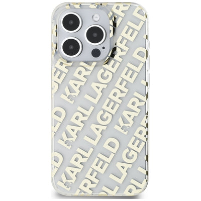 Karl Lagerfeld IML Fullover Logo case for iPhone 15 Pro - gold