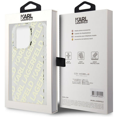 Karl Lagerfeld IML Fullover Logo case for iPhone 15 Pro - gold