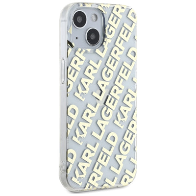 Karl Lagerfeld IML Fullover Logo case for iPhone 15 / 14 / 13 - gold