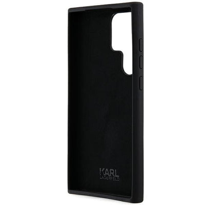 Karl Lagerfeld Silicone Ikonik Metal Pin case for Samsung Galaxy S24 Ultra - black