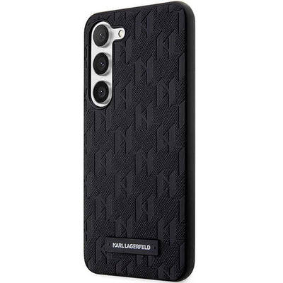 Karl Lagerfeld Saffiano Mono Metal Logo case for Samsung Galaxy S24 - black
