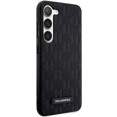 Karl Lagerfeld Saffiano Mono Metal Logo case for Samsung Galaxy S24 - black