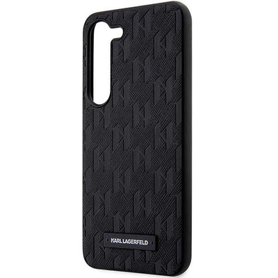 Karl Lagerfeld Saffiano Mono Metal Logo case for Samsung Galaxy S24 - black