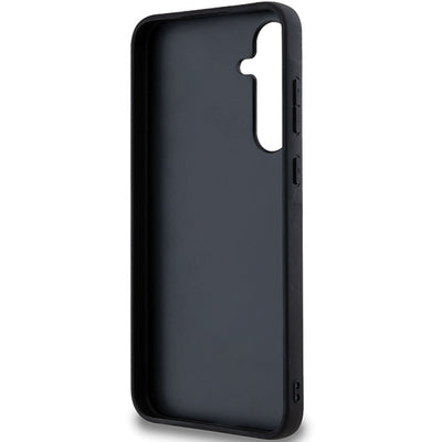 Karl Lagerfeld Fixed Glitter Ikonik Logo Metal Pin case for Samsung Galaxy A35 - black