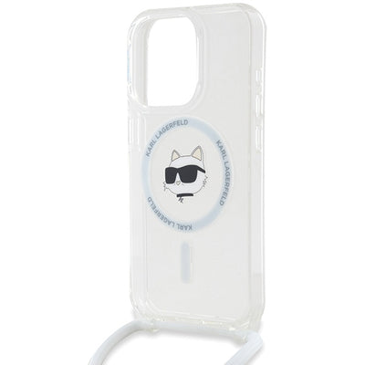Karl Lagerfeld IML Choupette Head &amp; Cord MagSafe case for iPhone 13 Pro Max - transparent
