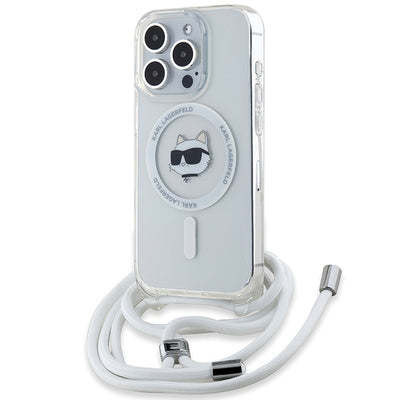 Karl Lagerfeld IML Choupette Head &amp; Cord MagSafe case for iPhone 14 Pro - transparent