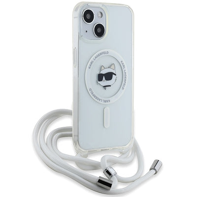 Karl Lagerfeld IML Choupette Head &amp; Cord MagSafe case for iPhone 14 / 13 / 15 - transparent