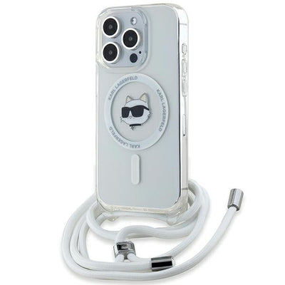 Karl Lagerfeld IML Choupette Head &amp; Cord MagSafe case for iPhone 14 Pro Max - transparent