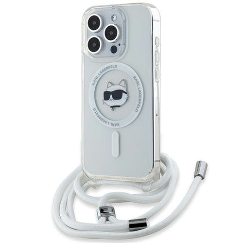 Karl Lagerfeld IML Choupette Head &amp; Cord MagSafe case for iPhone 14 Pro Max - transparent