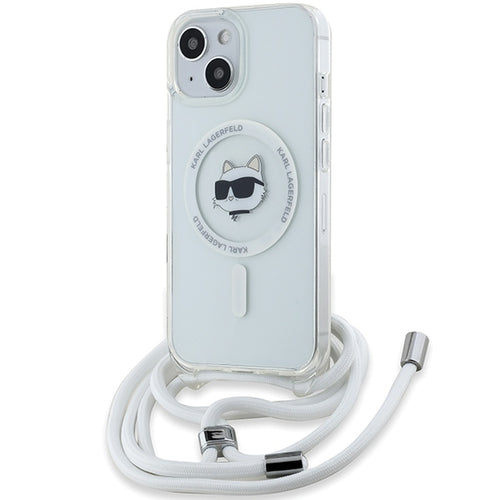 Karl Lagerfeld IML Choupette Head&amp;Cord MagSafe case for iPhone 15 / 14 / 13 - transparent