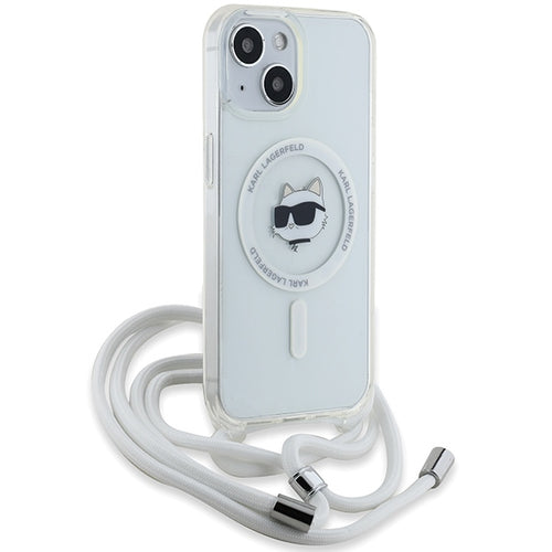 Karl Lagerfeld IML Choupette Head&amp;Cord MagSafe case for iPhone 15 / 14 / 13 - transparent