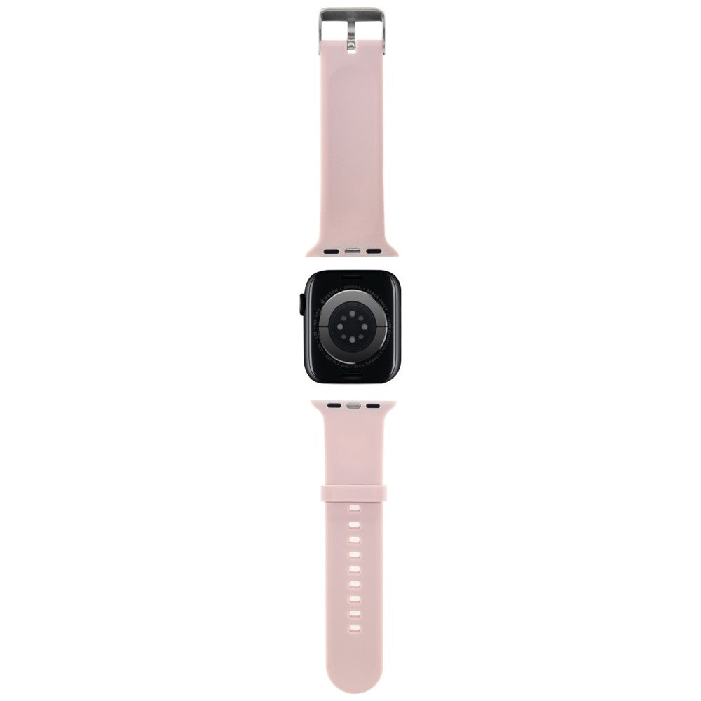 Karl Lagerfeld 3D Rubber Karl&amp;Choupette Heads strap for Apple Watch 38/40/41mm - pink
