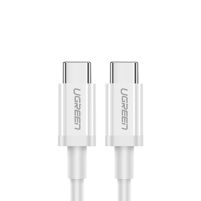 Ugreen US264 60518 USB-C / USB-C PD QC AFC Cable 1m - White