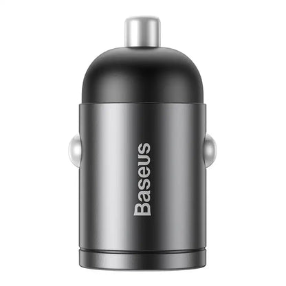 Baseus Tiny Star Mini Quick Charge Car Charger USB Port 30W Grey - Product Image 1