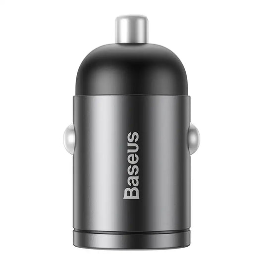 Baseus Tiny Star Mini Quick Charge Car Charger USB Port 30W Grey - Product Image 1