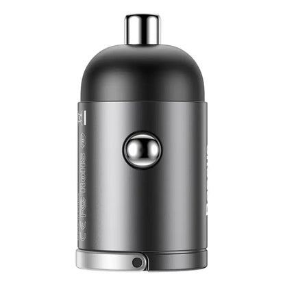 Baseus Tiny Star Mini Quick Charge Car Charger USB Port 30W Grey - Product Image 2