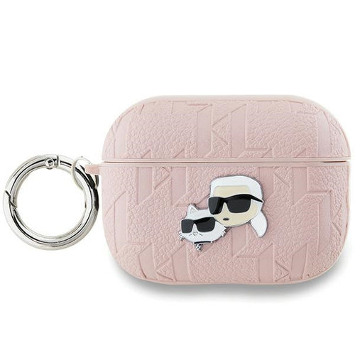 Karl Lagerfeld Monogram Karl &amp; Choupette Head case for AirPods Pro 2 - pink
