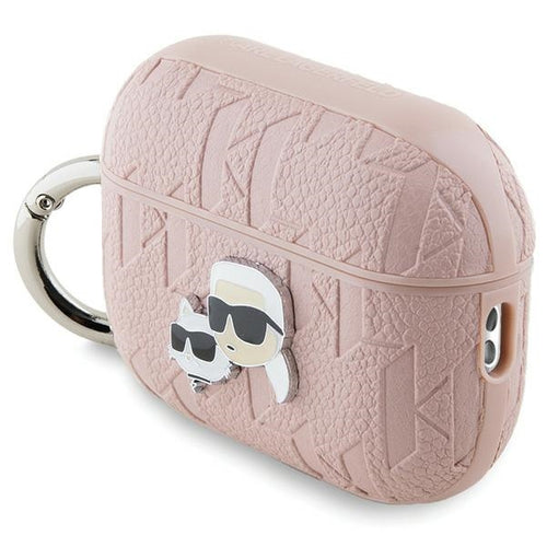 Karl Lagerfeld Monogram Karl &amp; Choupette Head case for AirPods Pro 2 - pink