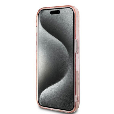 Karl Lagerfeld IML Choupette Head &amp; Monogram case for iPhone 14 Pro - pink