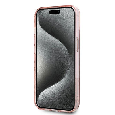 Karl Lagerfeld IML Choupette Head &amp; Monogram case for iPhone 14 / 15 / 13 - pink