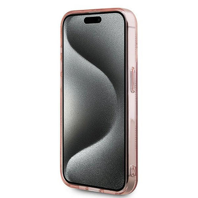 Karl Lagerfeld IML Choupette Head &amp; Monogram case for iPhone 15 Pro Max - pink