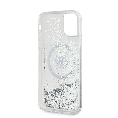 Karl Lagerfeld Liquid Glitter Choupette Head MagSafe Case for iPhone 11 / Xr - Transparent