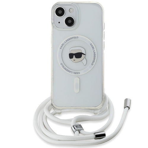 Karl Lagerfeld Crossbody IML Karl Head MagSafe case for iPhone 15 / 14 / 13 - transparent