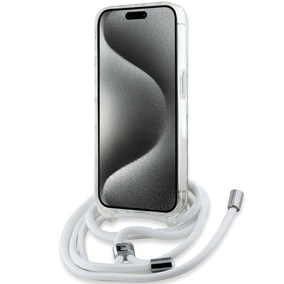 Karl Lagerfeld Crossbody IML Karl Head MagSafe case for iPhone 15 Pro Max - transparent
