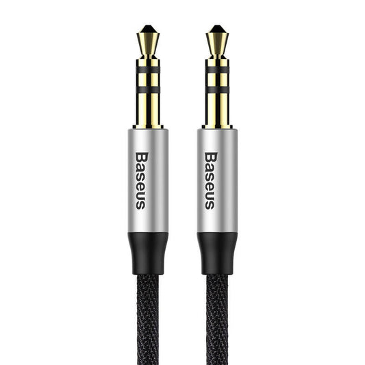 Baseus Yiven Audio Cable Cable 3.5 male Audio M30 1.5M Silver+ Black - Product Image 1