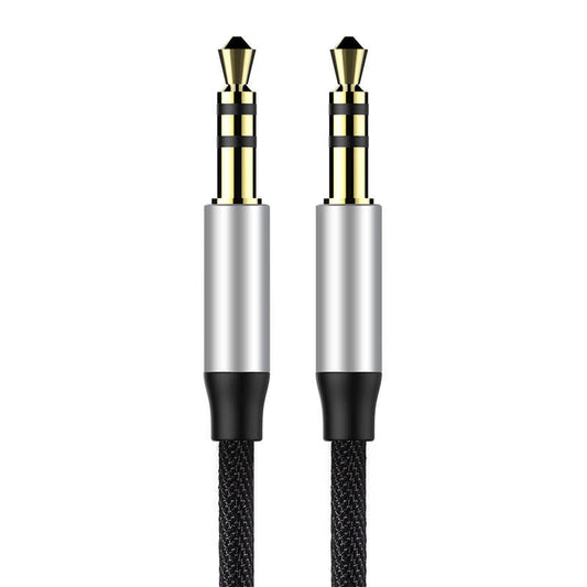Baseus Yiven Audio Cable Cable 3.5 male Audio M30 1.5M Silver+ Black - Product Image 2