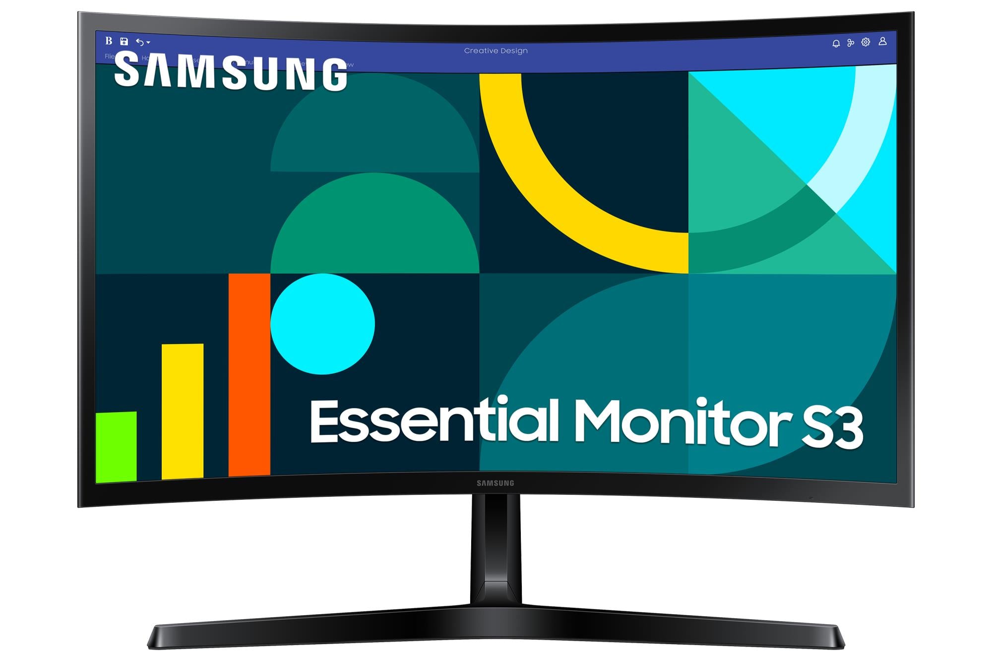 LCD Monitor SAMSUNG LS24D366GAUXEN 24" Business/Curved Panel VA 1920x1080 16:9 100Hz 4 ms Tilt Colour Black LS24D366GAUXEN