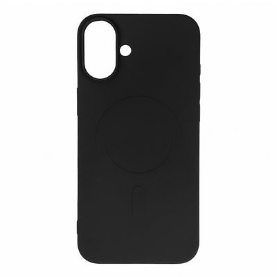 Liquid Silicone Case MagSafe for iPhone 16 Plus - black — Hurtel