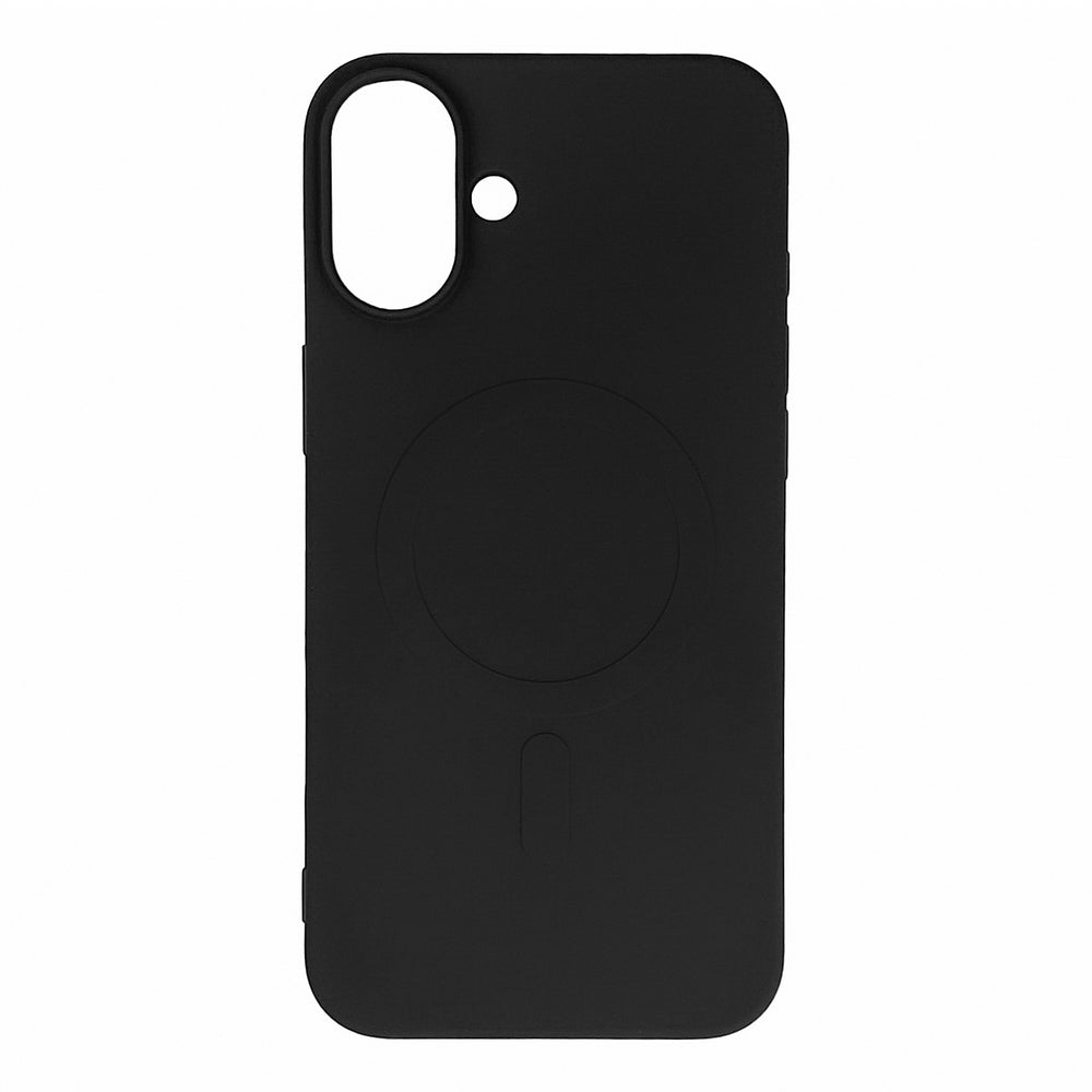 Liquid Silicone Case MagSafe for iPhone 16 Plus - black — Hurtel