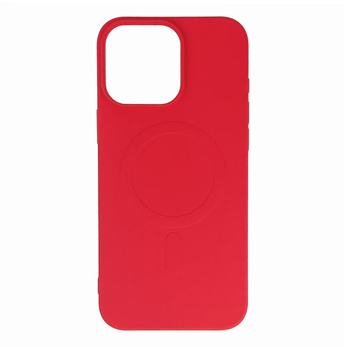 Liquid Silicone Case MagSafe for iPhone 16 Pro Max - red — Hurtel