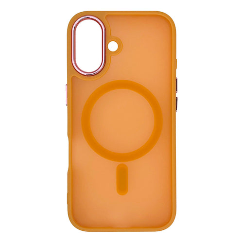 Magnetic Collection MagSafe iPhone 16 Case - Orange — Hurtel
